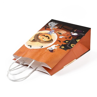 Halloween Theme Kraft Paper Gift Bags CARB-A006-01E-1