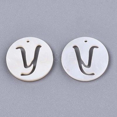 Natural Freshwater Shell Charms X-SHEL-S276-119Y-1
