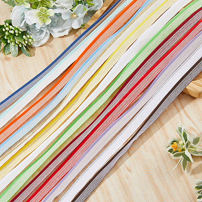 14Pcs 14 Colors Polycotton Ribbon OCOR-FH0001-37-1