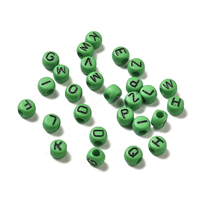 Opaque Acrylic Beads OACR-R005-02K-1