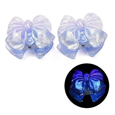 Luminous Opaque Resin & Rhinestone & Polymer Clay Beads RE-CBA1913-02I-1