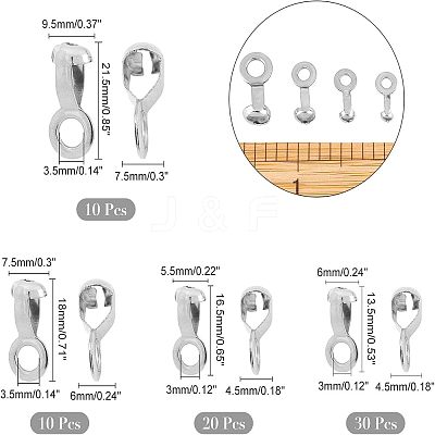 304 Stainless Steel Ball Chain Connectors STAS-NB0004-27P-1