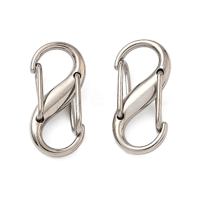 Alloy Double S Snap Hook Spring Keychain Clasps FIND-C084-01P-1
