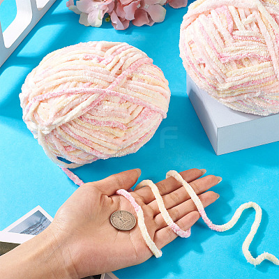 2 Skeins Polyester Yarn for Knitting & Crochet OCOR-TA0003-09A-1