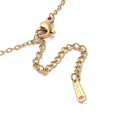 PVD Vacuum Plating 201 Stainless Steel Necklaces NJEW-R267-01Q-G-1