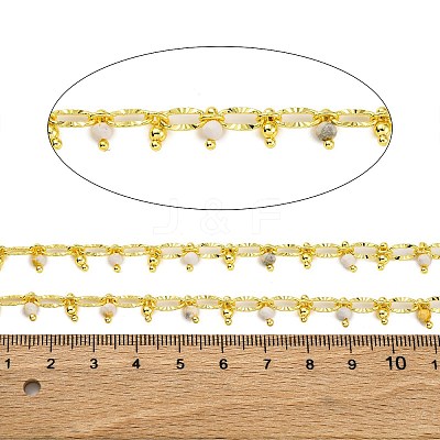 Handmade Faceted Natural Howlite Beaded Chains CHC-L050-01G-01-1