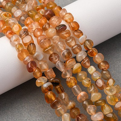 Dyed Natural Carnelian Beads Strands G-F465-22-1