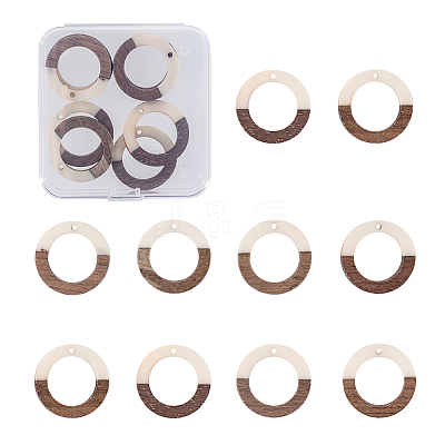 Resin & Wood Pendants RESI-OL0001-10C-1