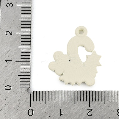 Christmas Theme Spray Painted Alloy Enamel Pendants ENAM-Z020-01D-1