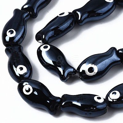 Handmade Porcelain Ceramic Beads Strands X1-PORC-T006-03A-1