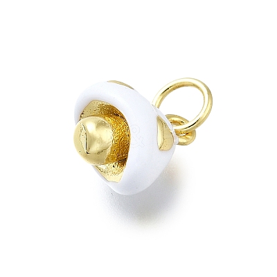 Brass Enamel Charms KK-K400-29G-01-1
