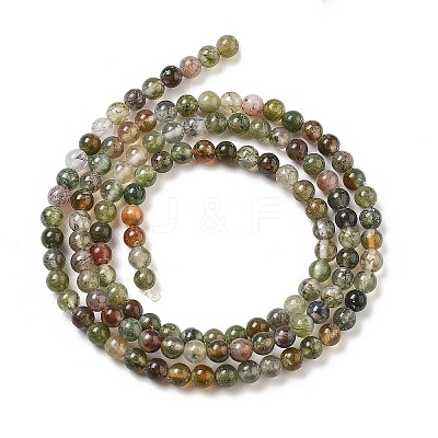 Natural Indian Agate Bead Strands G-A130-3mm-K12-01-1