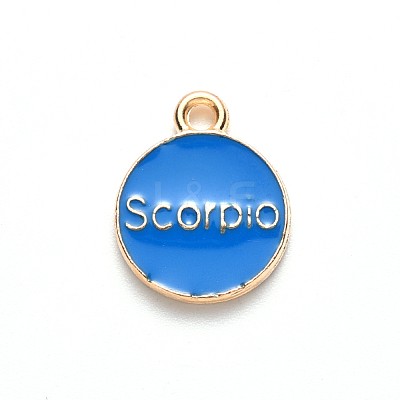 Alloy Enamel Pendants ENAM-S124-01A-02L-1