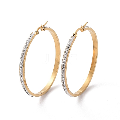 304 Stainless Steel Hoop Earrings EJEW-N0031-11G-01E-1