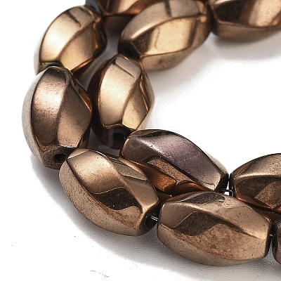 Synthetic Non-magnetic Hematite Beads Strands G-P545-G02-01D-1