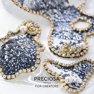 Preciosa® Crystal Hotfix Flatback Stones Y-PRC-HSS10-10220-1