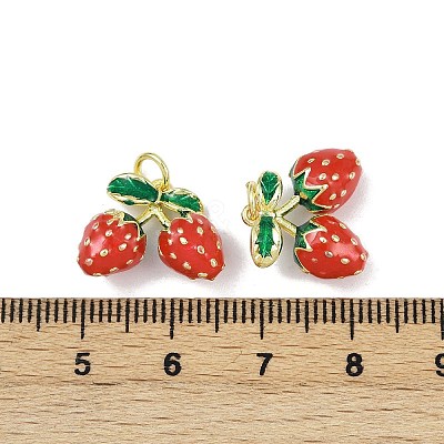 Brass Enamel Pendants X-KK-H072-18G-14-1