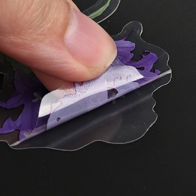 40Pcs PET Adhesive Waterproof Stickers Set DIY-K032-56A-1