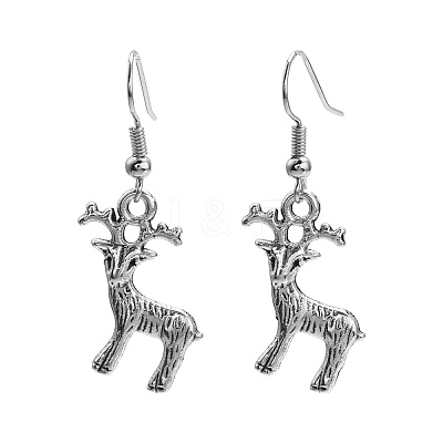 Fashion Alloy Enamel Earrings EJEW-PJE249-1