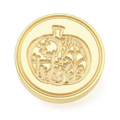 Halloween Series Wax Seal Brass Stamp Heads AJEW-M039-01Q-1