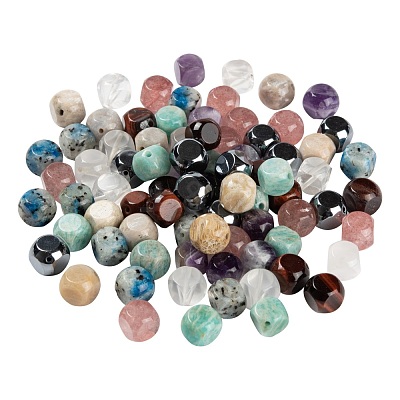 80Pcs 8 Style Natural & Synthetic Gemstone Beads G-LS0002-22-1