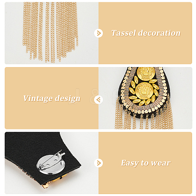 2Pcs Tassel Epaulettes DIY-FG0005-38A-1