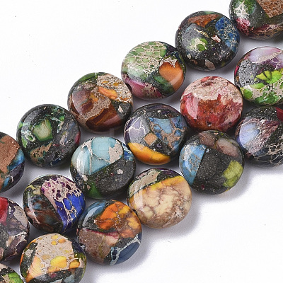 Natural Imperial Jasper Beads Strands G-S355-87A-01-1