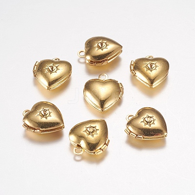 Brass Locket Pendants LS-EC1173-G-1