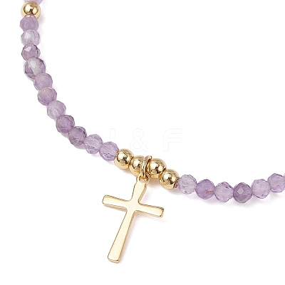 10Pcs 5 Styles Natural Amethyst & Amazonite & Sodalite & Rhodonite & Tiger Eye & Glass Seed Beaded Stretch Bracelets BJEW-JB12545-1