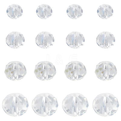 8 Strands 4 Styles Electroplate Glass Beads Strands EGLA-LT0001-06D-1