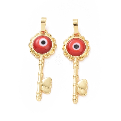 Handmade Evil Eye Lampwork Pendants ZIRC-F136-05G-08-1