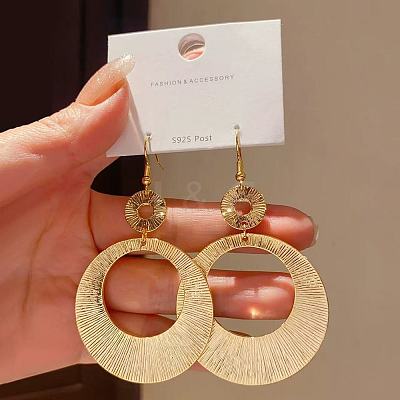 Zinc Alloy & Brass Dangle Earrings for Women WG06C10-01-1