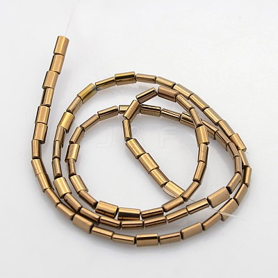 Electroplate Non-magnetic Synthetic Hematite Beads Strands G-J220-04-1