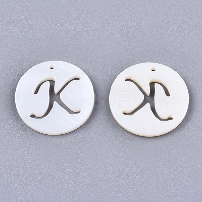 Natural Freshwater Shell Charms X-SHEL-S276-119K-1
