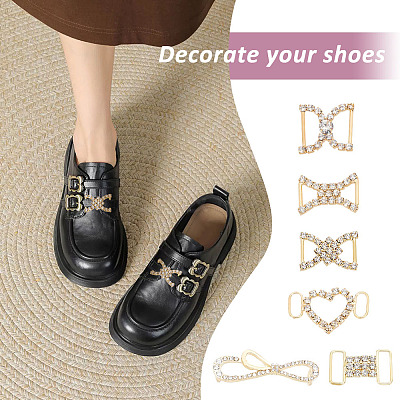 24Pcs 12 Styles Crystal Rhinestone Shoe Lace Decoration FIND-GA0005-07-1