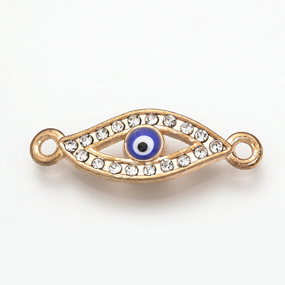 Alloy Rhinestone Links connectors ALRI-T004-30LG-1