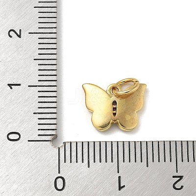 Brass Micro Pave Cubic Zirconia Charms KK-U046-16G-01-1