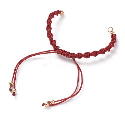 Adjustable Polyester Braided Cord Bracelet Making AJEW-JB00848-05-1
