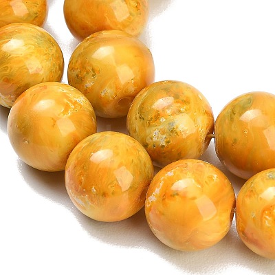 Baking Paint Glass Beads Strands GL-CBA8F4B-02A-1