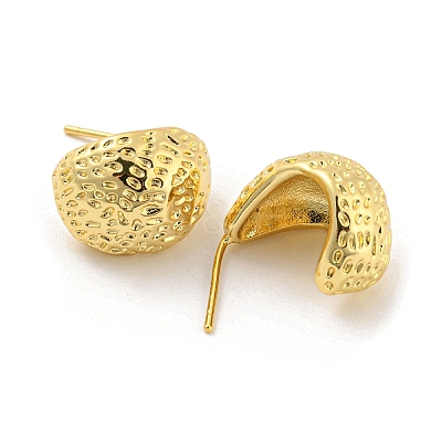 Rack Plating Brass Teardrop Stud Earrings EJEW-K263-21G-1