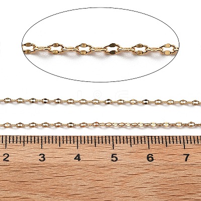 10M Brass Coffee Bean Chains CHC-L052-01A-G-1