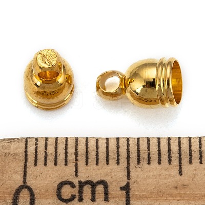 Brass Cord Ends X-KK-D217-8x5-G-1