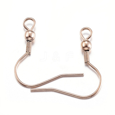 Ion Plating(IP) 304 Stainless Steel Earring Hooks LS-STAS-G170-06RG-1