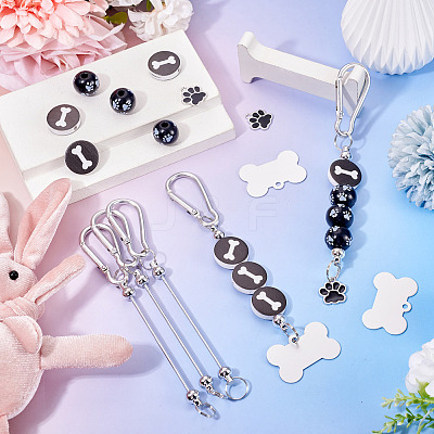 DIY Paw Print Keychain Making Kits DIY-TA0013-74-1