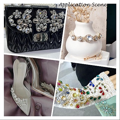 Heart Sew on Rhinestone DIY-E062-04G-02-1
