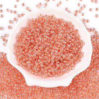 6/0 Transparent Inside Colours Glass Seed Round Beads X1-SEED-N006-004J-1