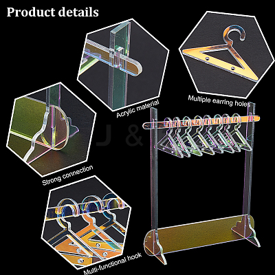 1 Set Acrylic Earring Display Stands EDIS-CP0001-11-1