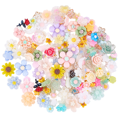 3 Sets 150Pcs Opaque Resin Cabochons CRES-CP0001-10-1
