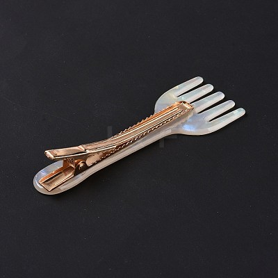 Acrylic Alligator Hair Clips OHAR-P020-03G-1