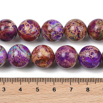 Dyed Natura Imperial Jasper Beads Strands GG-CBAF9E5-A01-14mm-C-1